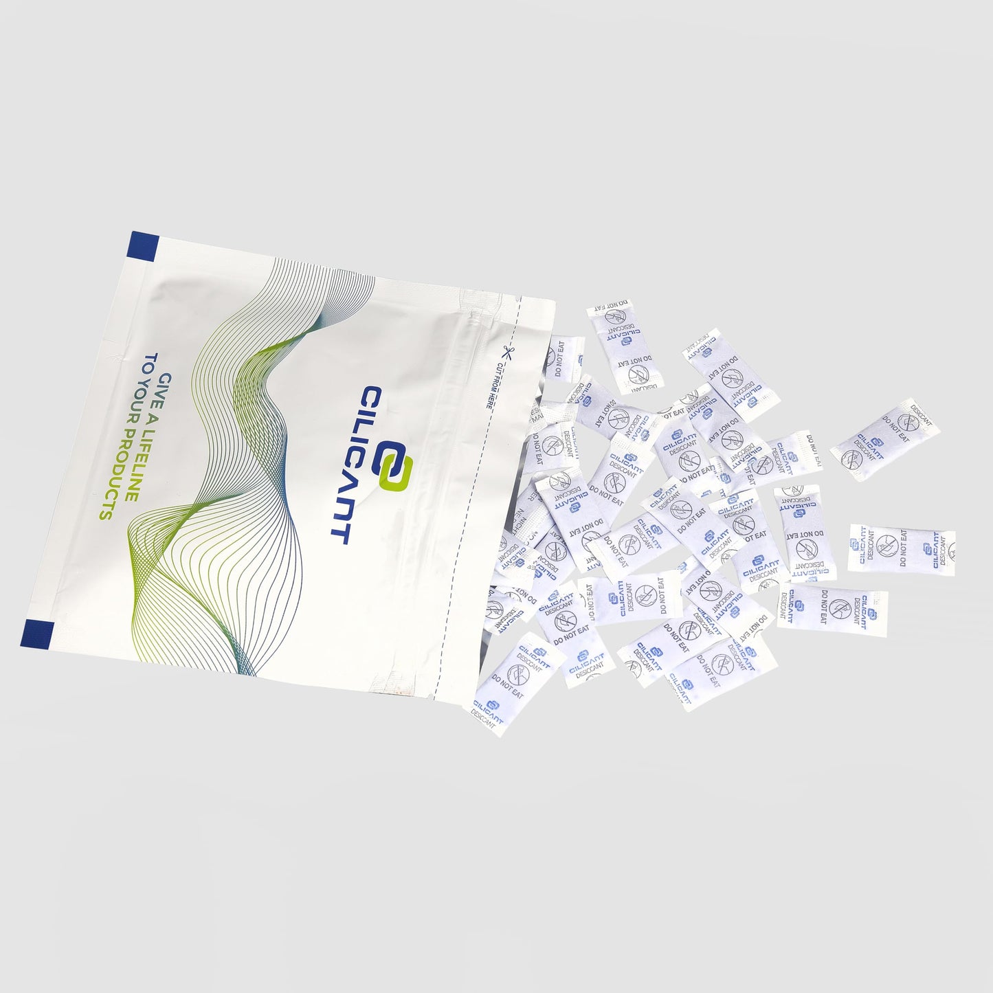 Cilicant Desiccant, Blue color, 0.5gm, 100 pack