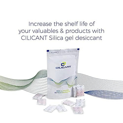 Cilicant Desiccant, White color, 1gm, 250 pack