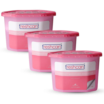 Freshcant Moisture Absorber, Rose color, 210gm, 3 pack