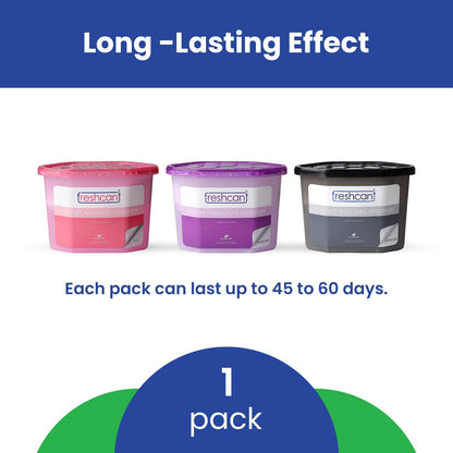 Freshcant Moisture Absorber, Combo - Lavender, Rose & Charcoal color, 210gm, 24 pack