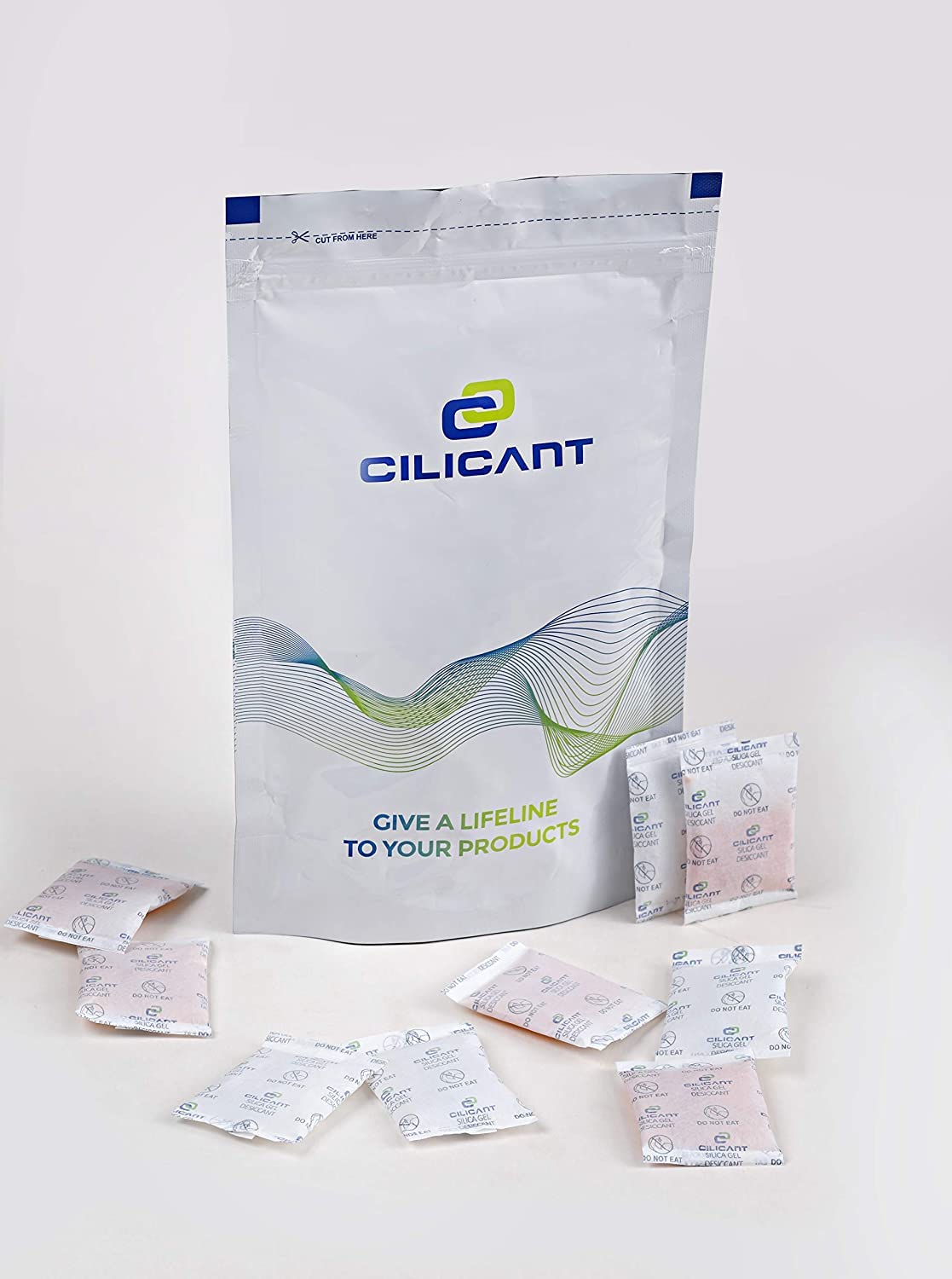 Cilicant Desiccant, Combo - White & Orange color, 5gm, 30 pack