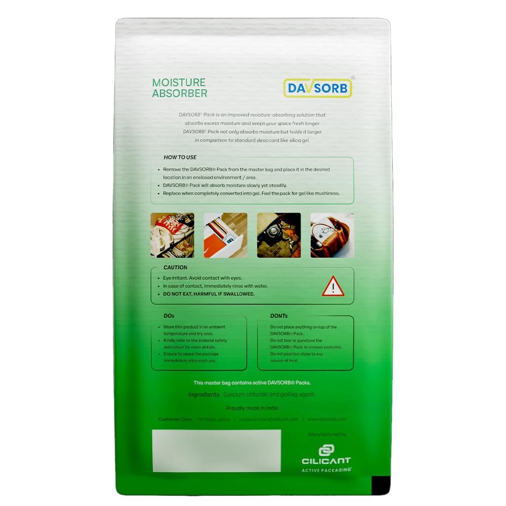 DAVSORB Moisture Absorber - Small - (Approx 5 gm x 40 Packets)