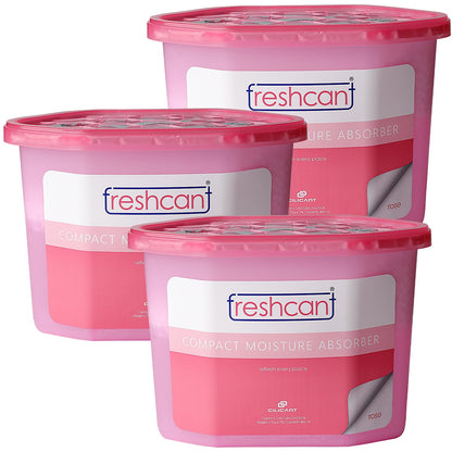Freshcant Moisture Absorber, Rose color, 210gm, 3 pack