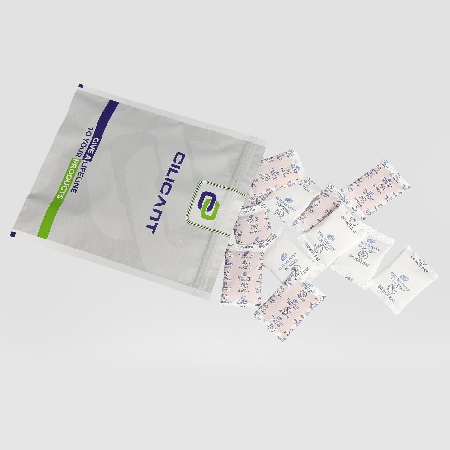 Cilicant Desiccant, Combo - White & Orange color, 5gm, 50 pack