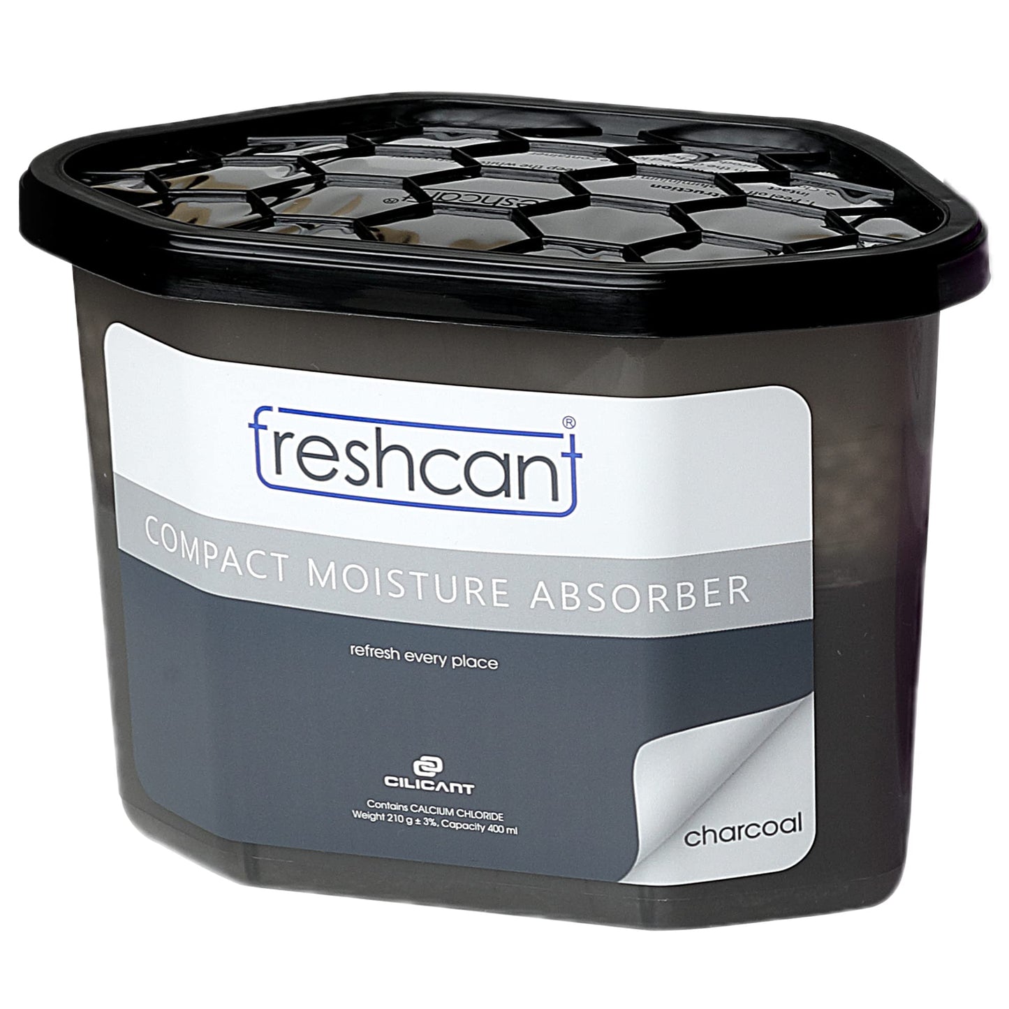 Freshcant Moisture Absorber, Charcoal color, 210gm, 1 pack