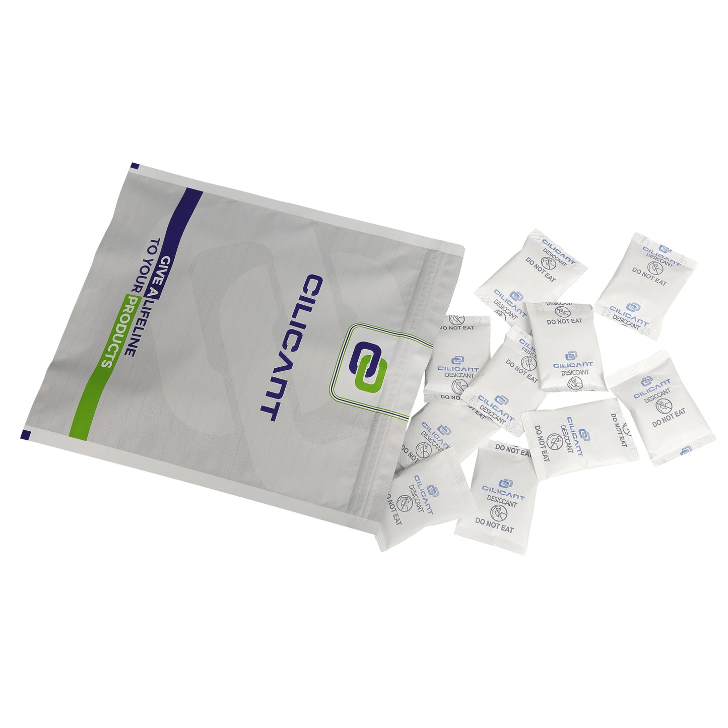 Cilicant Desiccant, White color, 5gm, 50 pack