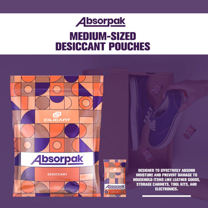 Absorpak Desiccant, White color, 5gm, 200 pack