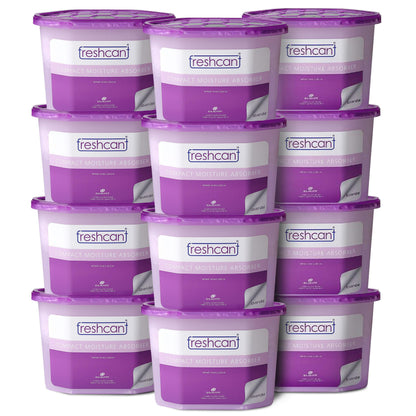 Freshcant Moisture Absorber, Lavender color, 210gm, 12 pack