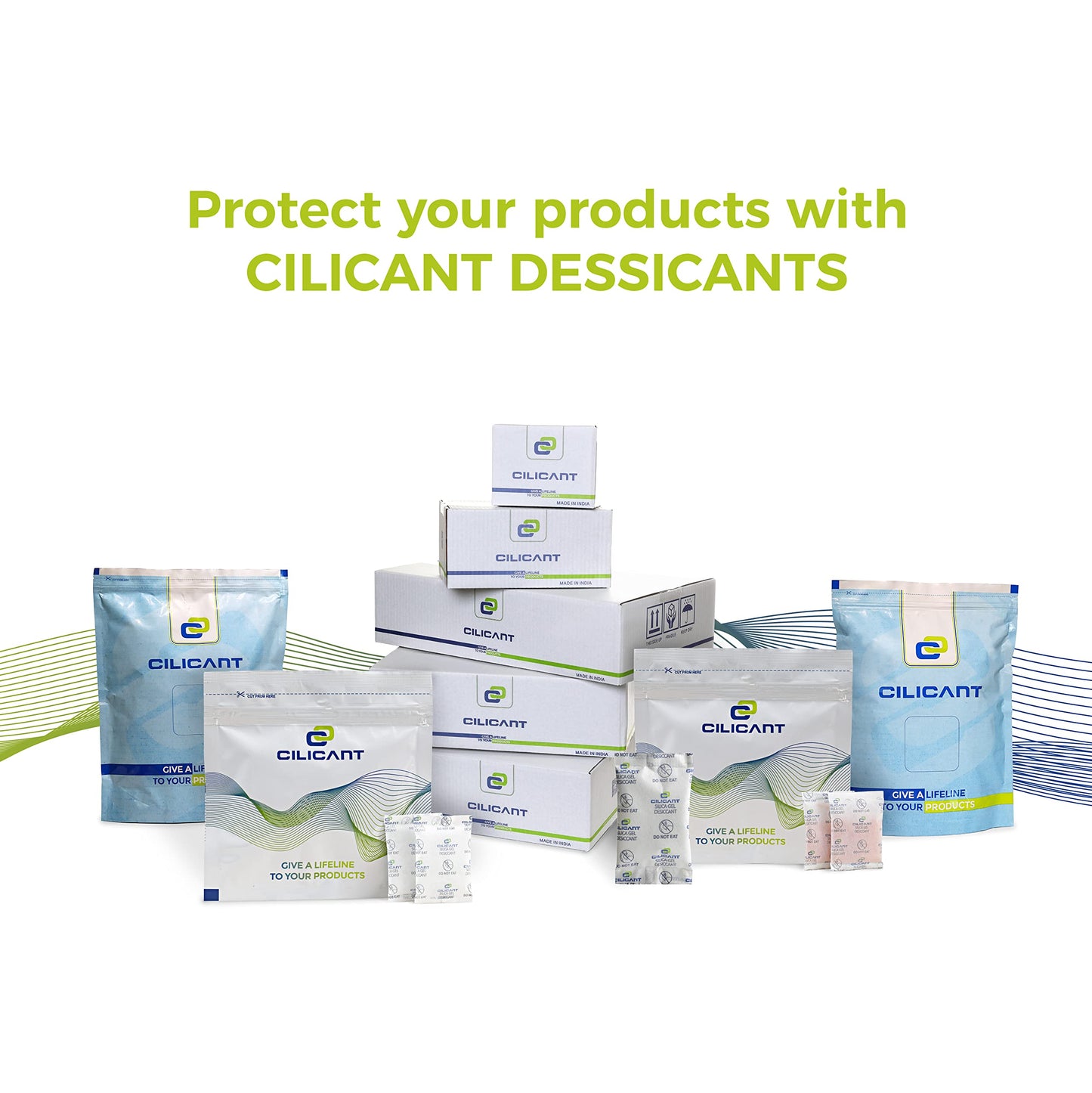 Cilicant Desiccant, White color, 0.5gm, 1000 pack